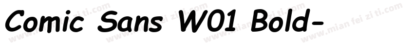 Comic Sans W01 Bold字体转换